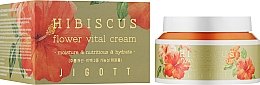 Krem do twarzy Anti-aging z ekstraktem z hibiskusa - Jigott Hibiscus Flower Vital Cream — Zdjęcie N2