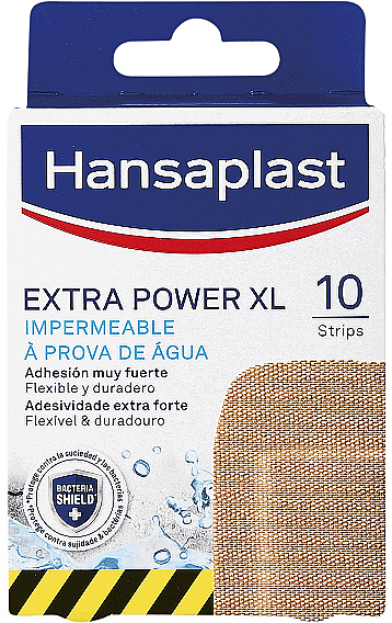 Wodoodporne plastry, 10 szt. - Hansaplast Pensos Extra Power XL — фото N1