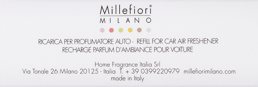 Wkład do dyfuzora zapachowego w samochodzie Oxygen - Millefiori Milano Icon Refill Oxygen — Zdjęcie N1
