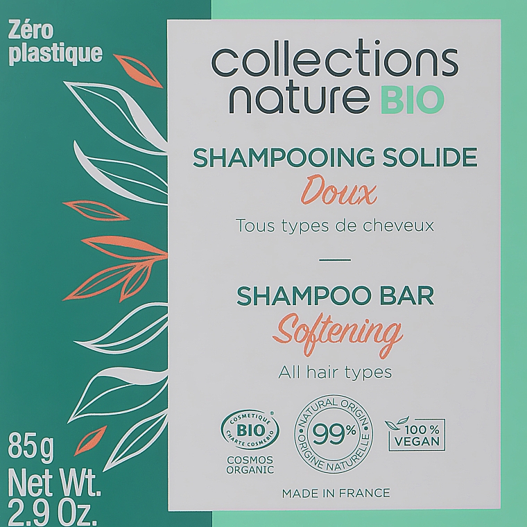 Nawilżający szampon do włosów w kostce - Eugene Perma Collections Nature Bio Organic Solid Shampoo — Zdjęcie N1