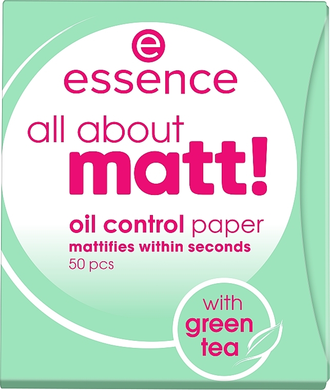 Matujące chusteczki do twarzy - Essence All About Matt! Oil Control Paper — Zdjęcie N2