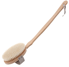 Naturalna szczotka z wyjmowanym uchwytem - Hydrea London Natural Bristle Body Brush With Detachable Handle — Zdjęcie N1