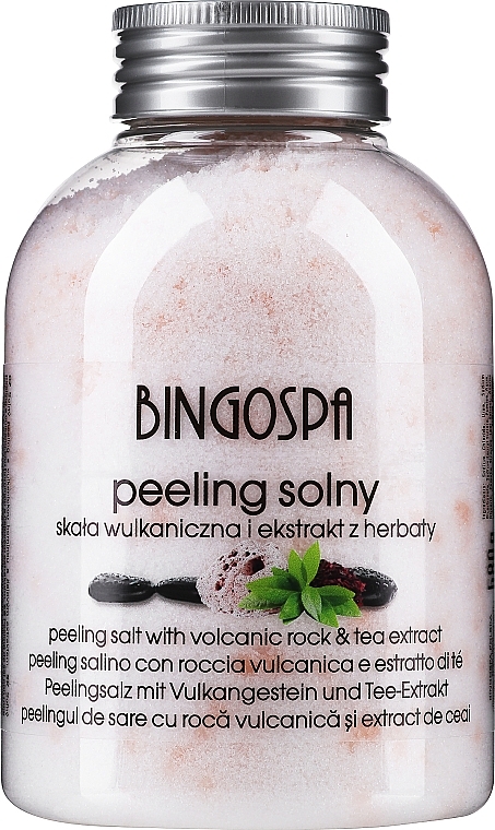 Peeling solny ze skałą wulkaniczną i czerwoną herbatą - BingoSpa Salt Peeling With Volcanic Cursed And Red Tea