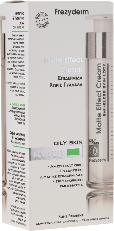 Matujący krem do twarzy - Frezyderm Matte Effect Cream Oily Skin — Zdjęcie N2