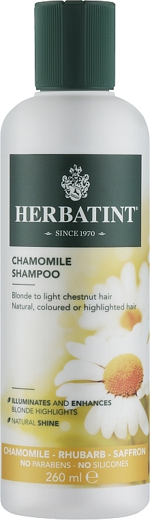 Intensywny szampon rumiankowy - Herbatint Camomilla Chamomile Shampoo — Zdjęcie N1