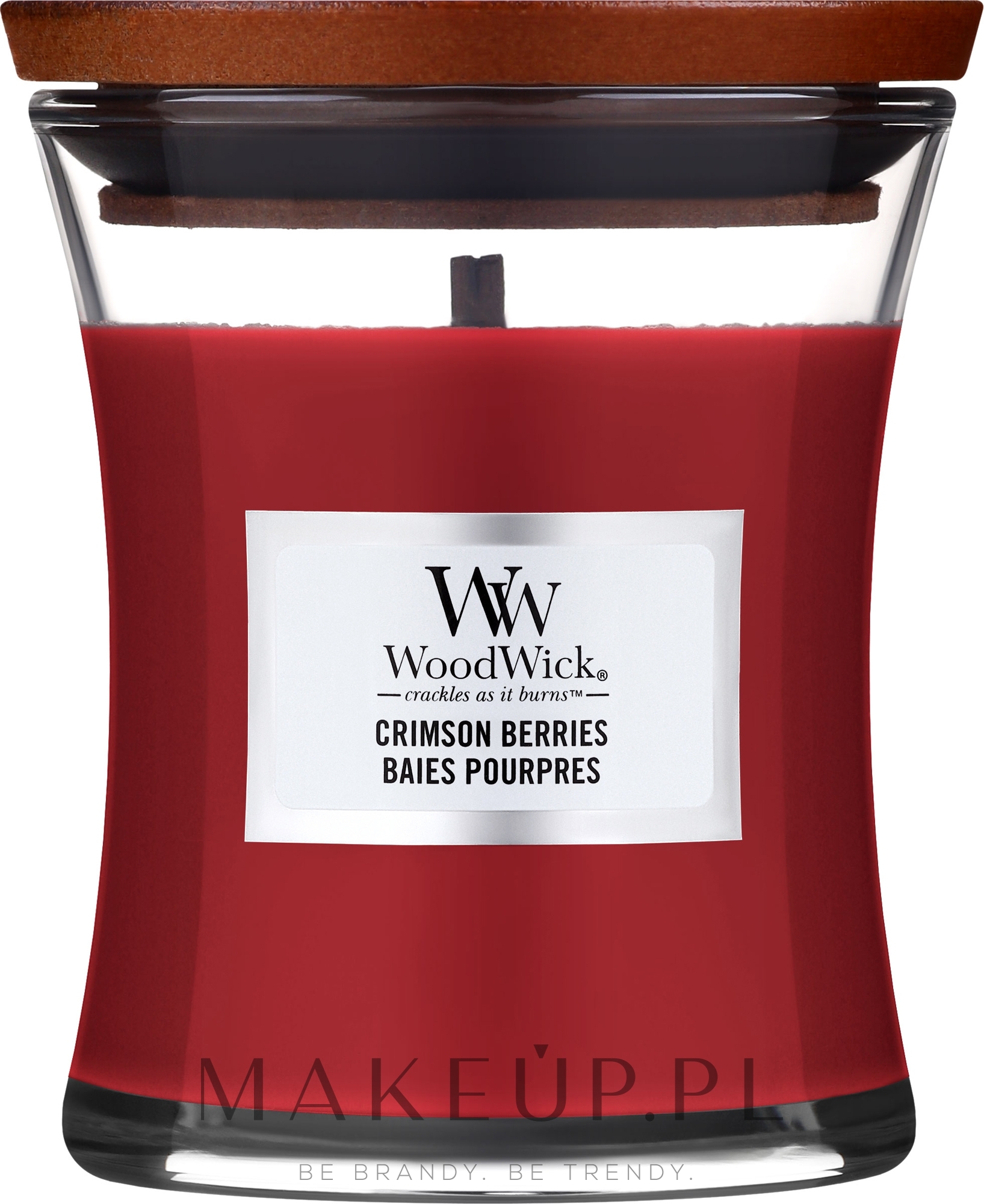 Świeca zapachowa w szkle - WoodWick Hourglass Candle Crimson Berries — Zdjęcie 275 g