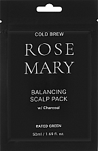 Rewitalizująca maska ​​do skóry głowy z węglem - Rated Green Cold Brew Rosemary Balancing Scalp Pack — Zdjęcie N1