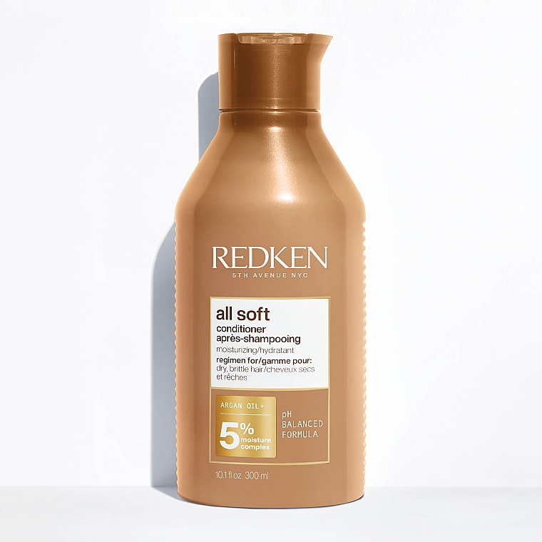 Termoochronna odżywka wygładzająca do włosów suchych - Redken All Soft Conditioner — Zdjęcie N9
