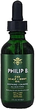 Kup PRZECENA! Olejek CBD do skóry głowy i ciała - Philip B CBD Scalp + Body Oil *