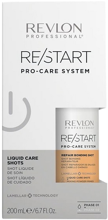 Zabieg rewitalizujący na zniszczone włosy - Revlon Professional Restart Pro-Care System Repair Bonding Shot — Zdjęcie N2