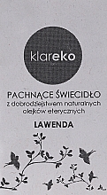 Świeca zapachowa Lawenda - Klareko — Zdjęcie N2