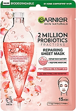 Kup Regenerująca maska do twarzy na tkaninie z probiotykami - Garnier Skin Naturals 2 Million Probiotics Fractions Repairing Sheet Mask