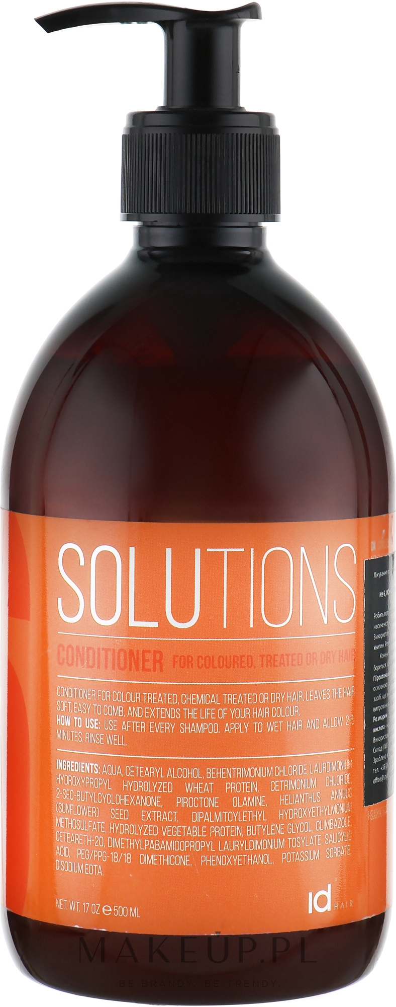 Odżywka do włosów farbowanych i suchych	 - idHair Solutions № 6 Conditioner — Zdjęcie 500 ml