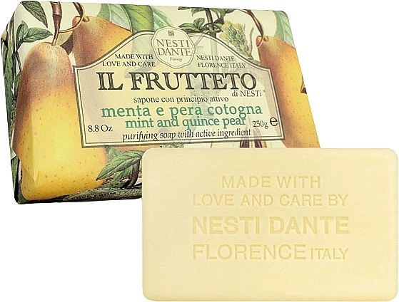 Mydło Mięta i pigwa - Nesti Dante Il Frutteto Mint & Quince Pear Soap — Zdjęcie N1