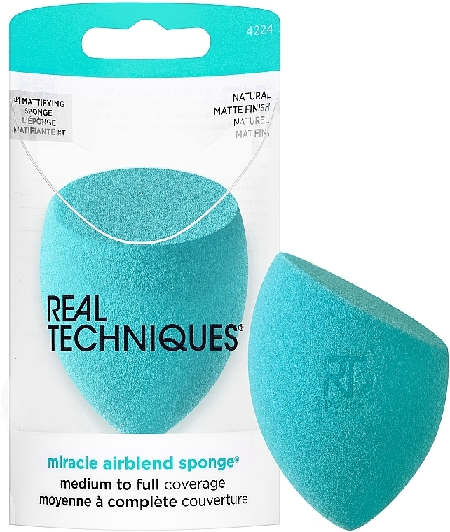 Gąbeczka do makijażu - Real Techniques Miracle Airblend Sponge — Zdjęcie N1