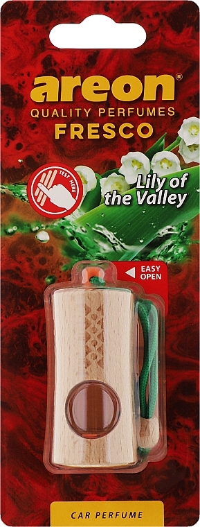 Odświeżacz powietrza do samochodu Lily of the Valley - Areon Fresco New Lily Of The Valley Car Perfume — Zdjęcie N1