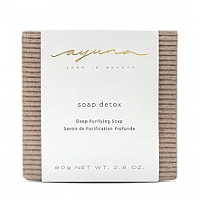 Mydło głęboko oczyszczające - Ayuna Soap Detox Deeply Purifying Soap — Zdjęcie N3