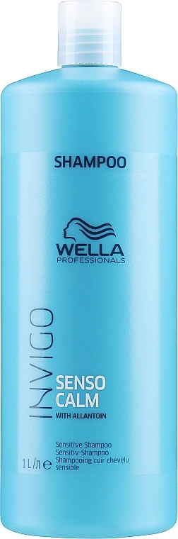 Delikatny szampon z alantoiną do wrażliwej skóry głowy - Wella Professionals Invigo Balance Senso Calm Sensitive Shampoo — Zdjęcie N2