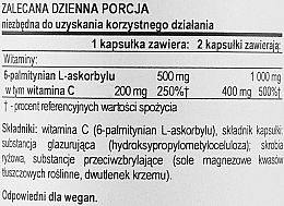 Palmitynian askorbylu w kapsułkach - Now Foods Ascorbyl Palmitate — Zdjęcie N3