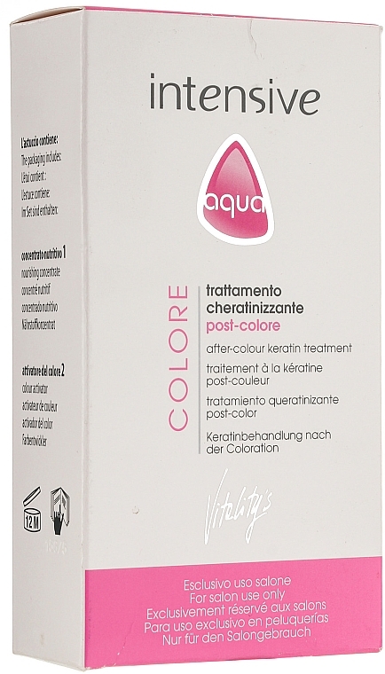 PRZECENA! Stabilizator koloru z keratyną - Vitality's Aqua After-colour Keratin Treatment * — Zdjęcie N1