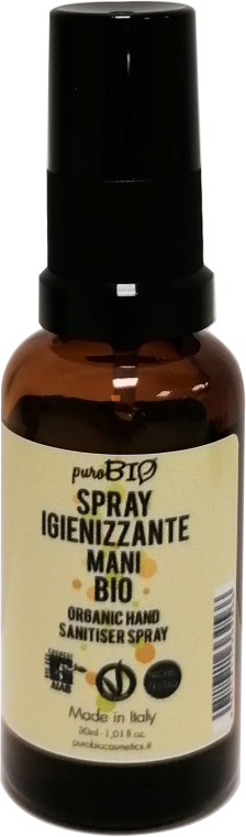 Płyn antybakteryjny w sprayu - PuroBio Cosmetics Organic Hand Sanitiser Spray — Zdjęcie N2