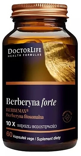 PRZECENA! Suplement diety na utrzymanie poziomu glukozy we krwi - Doctor Life Berberyna Forte * — Zdjęcie N1