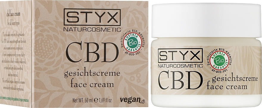 Intensywnie nawilżający krem przeciwstarzeniowy do twarzy - Styx Naturcosmetic CBD Face Cream — Zdjęcie N2