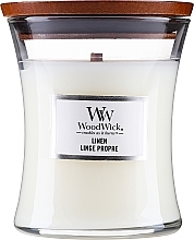 Świeca zapachowa w szkle - WoodWick Hourglass Candle Linen — Zdjęcie N2