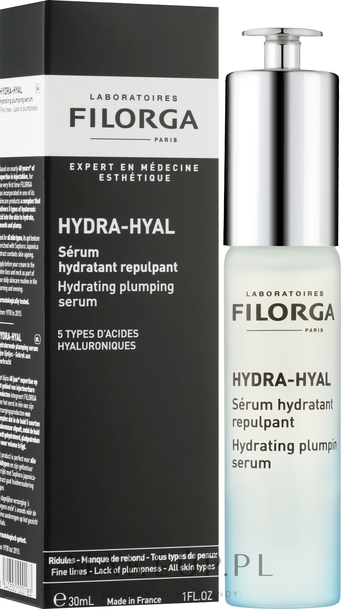 Intensywnie nawilżające i rewitalizujące serum do twarzy - Filorga Hydra-Hyal Hydrating Plumping Serum — Zdjęcie 30 ml