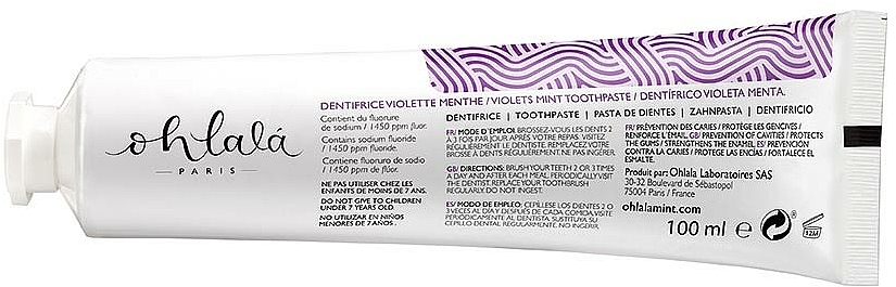 Pasta do zębów Fiołek i mięta - Ohlala Violet & Mint — Zdjęcie N3