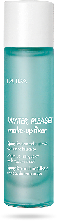 Spray utrwalający makijaż z kwasem hialuronowym - Pupa Water, Please! Make-Up Fixer — Zdjęcie N1