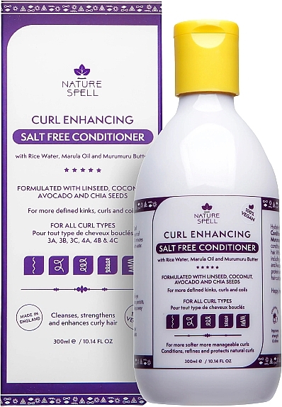 PRZECENA! Odżywka bez soli do włosów kręconych - Nature Spell Curl Enhancing Salt Free Conditioner * — Zdjęcie N1