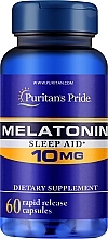 Suplement diety Melatonina, 10 mg - Puritan's Pride Melatonin — Zdjęcie N1