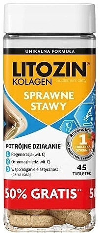 Suplement diety na sprawne stawy - Orkla Litozin Kolagen — Zdjęcie N2