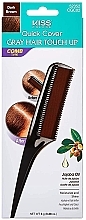 Kup Grzebień do retuszu siwych włosów Ciemnobrązowy - Kiss Quick Cover Gray Hair Touch Up Comb Dark Brown