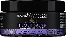 Naturalne czarne mydło 7 ziół - Beaute Marrakech Savon Noir Moroccan Black Soap — Zdjęcie N1