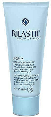 	Nawilżający i ochronny krem do twarzy - Rilastil Aqua Moisturizing Cream SPF 15 — Zdjęcie N1