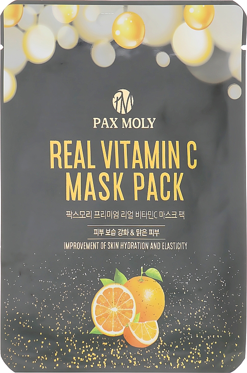Maska w płachcie do twarzy z witaminą C - Pax Moly Real Vitamin C Mask Pack
