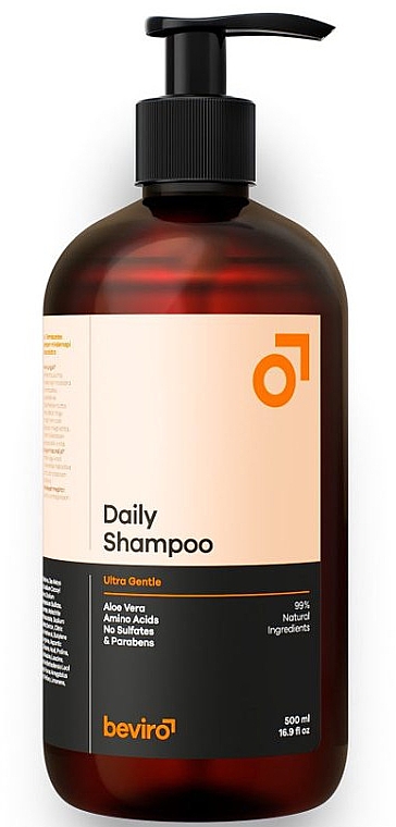 Delikatny szampon do codziennej pielęgnacji dla mężczyzn - Beviro Daily Shampoo — Zdjęcie N1