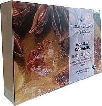 Zestaw - Primo Bagno Vanilla & Caramel Paper Bag Set (b/lot/100 ml + sh/gel/150 ml + soap/100 g + sponge) — Zdjęcie N2
