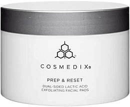 Kup Dwustronne płatki złuszczające do twarzy - Cosmedix Prep & Reset Dual-Sided Lactic Acid Exfoliating Facial Pads