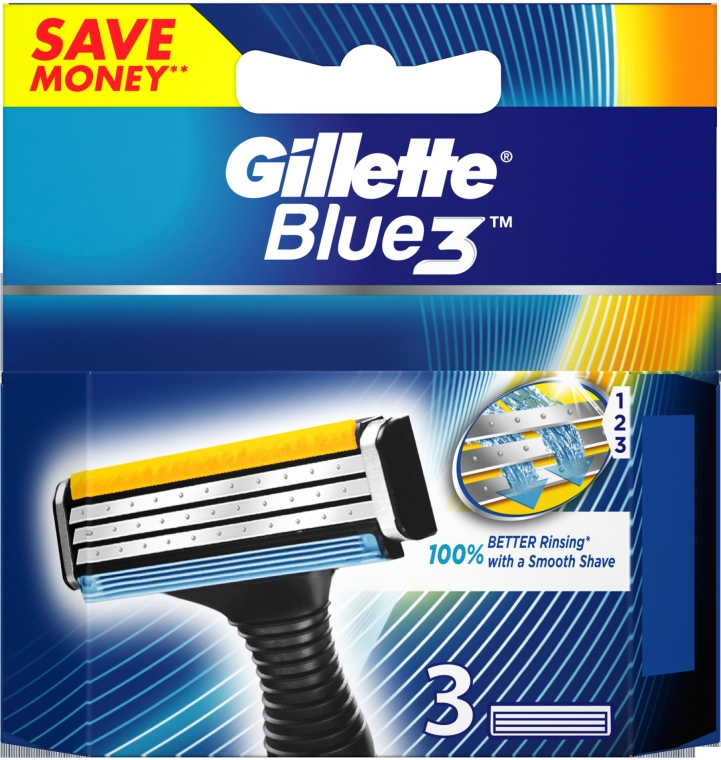 Wymienne wkłady do maszynki, 3 szt. - Gillette Blue3 — Zdjęcie N1