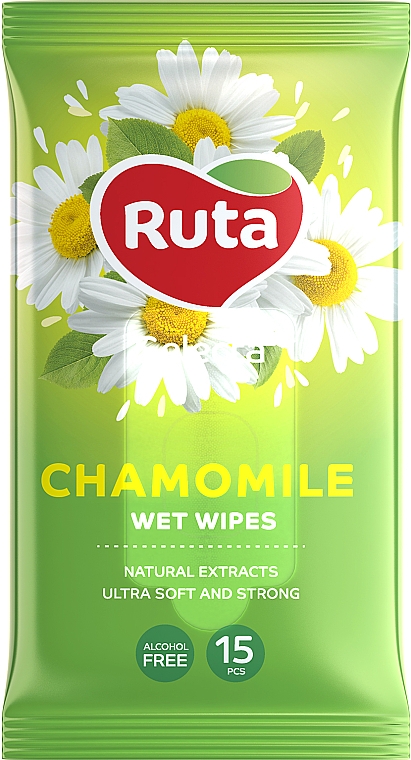 Nawilżane chusteczki z ekstraktem z rumianku - Ruta Selecta Camomile