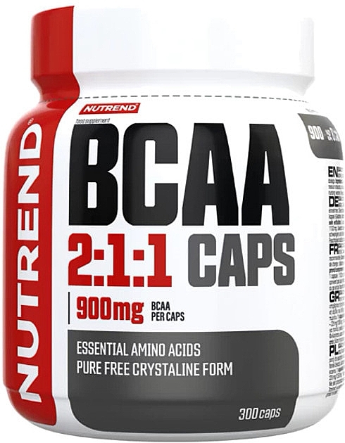 Aminokwasy - Nutrend BCAA 2:1:1 Caps 900 MG — Zdjęcie N1