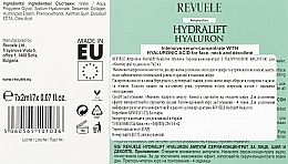 Skoncentrowane serum z kwasem hialuronowym w ampułkach - Revuele Hydralift Hyaluron Anti-Wrinkle Treatment — Zdjęcie N3