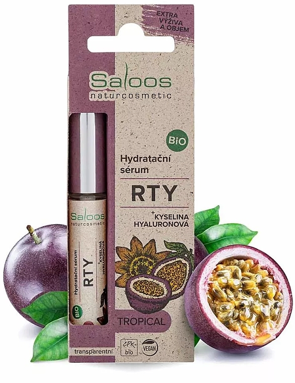 Nawilżające serum do ust Tropikalne - Saloos Bio Moisturizing Lip Serum Tropical — Zdjęcie N2