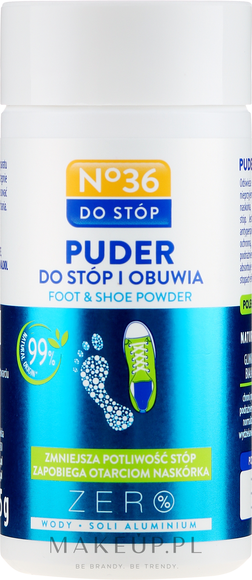 Puder do stóp i obuwia zapobiegający otarciom i podrażnieniom naskórka - Pharma CF No.36 Foot & Shoe Powder — Zdjęcie 35 g