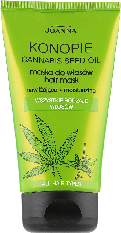 Nawilżająca maska do włosów - Joanna Cannabis Seed Oil Hair Mask — Zdjęcie N1