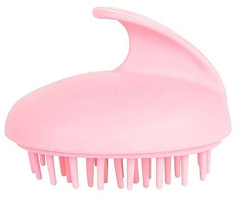 Szczotka do masażu głowy, różowa - Brushworks Scalp Massager Brush  — Zdjęcie N2