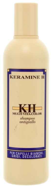 Szampon przeciwko żółtym refleksom - Keramine H Shampoo Antigiallo Multi Vita Color — Zdjęcie N1